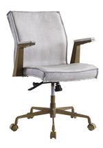 Attica Vintage White Top Grain Leather Executive Office Chair