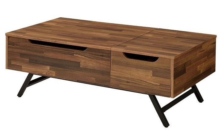 Throm Walnut Wood Coffee Table with Lift Top