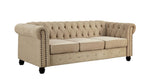 Winifred Ivory Chenille Fabric Sofa