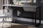 Brancaster Aluminum Desk with Cabinet