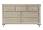 Celandine 7-Drawer Silver Finish Wood Dresser