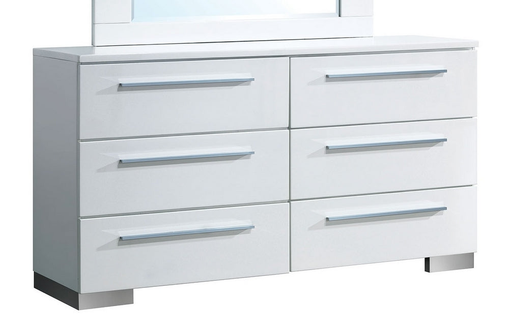 Clementine Contemporary White Dresser