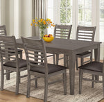 Edda Gray Wood Rectangular Dining Table