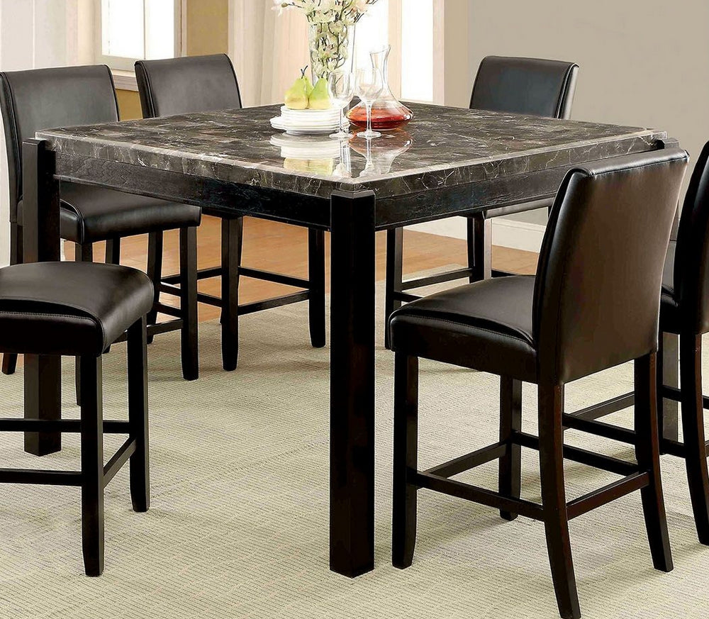 Gladstone Black Marble Counter Height Table