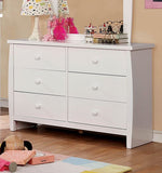 Marlee White Wood Dresser