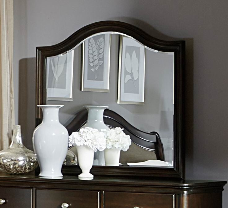 Marston Dark Cherry Wood Frame Dresser Mirror