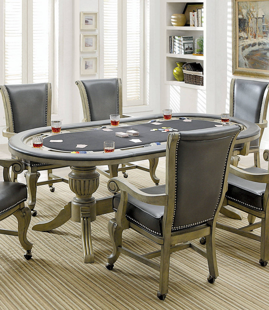 Melina Gray Wood Game Table (Oversized)