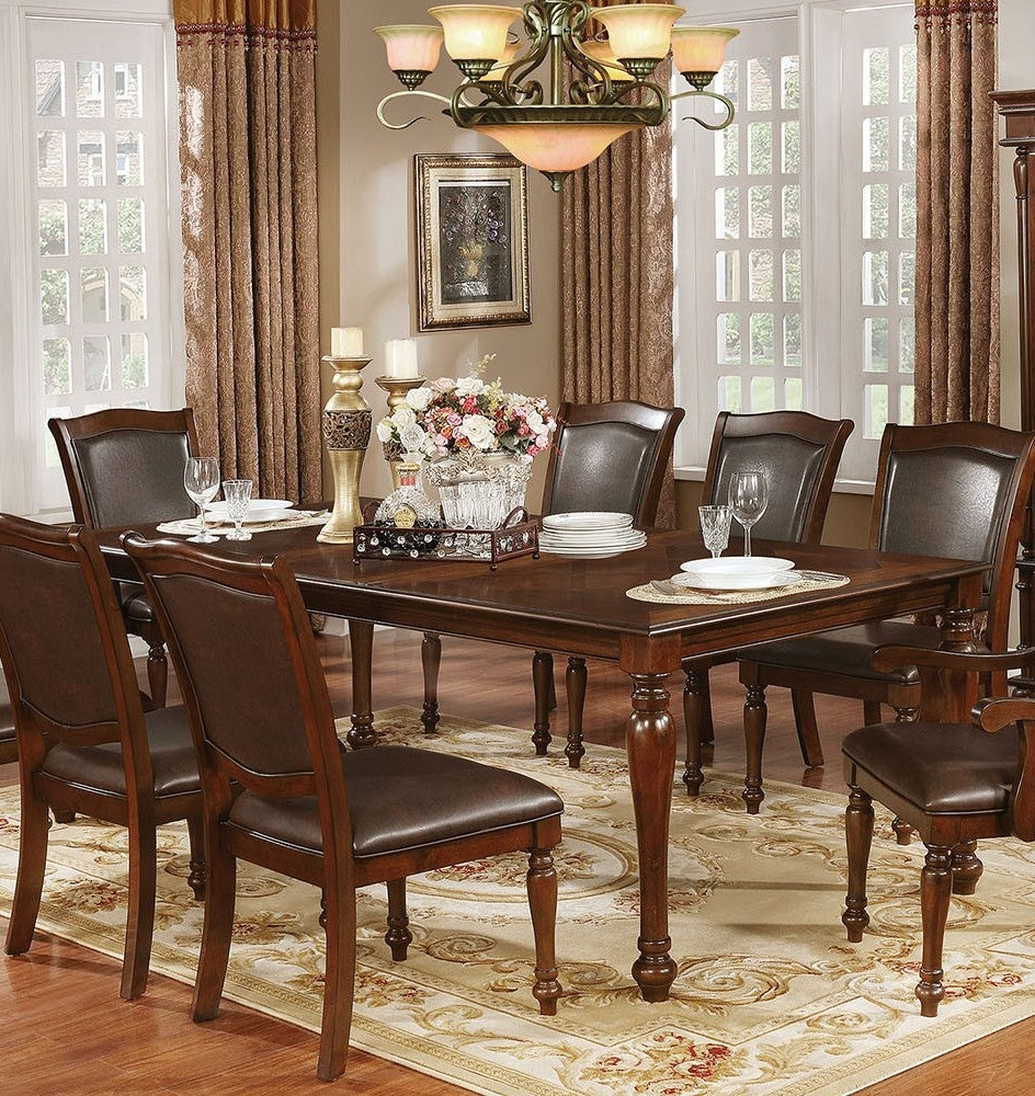 Sylvana Brown Cherry Wood Dining Table