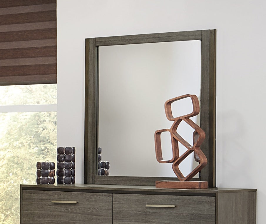 Vestavia Modern Gray Finish Frame Dresser Mirror