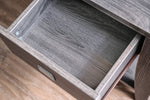 Amity Gray Wood End Table with Storage