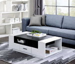 Armour White/Black Wood Coffee Table