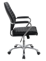 Arrange Black Leatherette Adjustable Office Chair