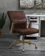 Attica Espresso Top Grain Leather Executive Office Chair