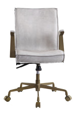 Attica Vintage White Top Grain Leather Executive Office Chair