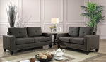 Attwell Gray Linen-Like Fabric Sofa