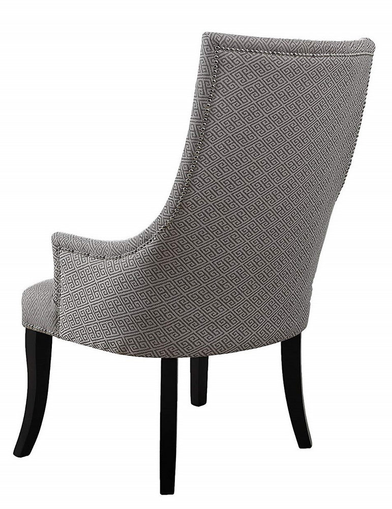 Audrey 2 Taupe Pattern Fabric Side Chairs