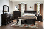 Begonia Gray Wood Cal King Bed with Storage (Oversized)