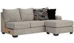 Megginson 2-Pc Storm Fabric Sectional with RAF Sofa Chaise (Oversized)