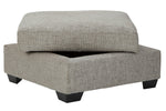 Megginson Storm Fabric Storage Ottoman