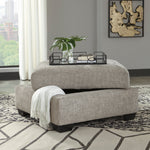 Megginson Storm Fabric Storage Ottoman