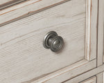 Bethel Antique White Wood 5-Drawers Chest