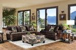 Bonaventura Brown Microfiber Loveseat