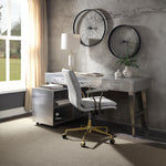 Brancaster Aluminum 3-Drawer Desk