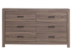 Brantford Barrel Oak Wood 6-Drawer Dresser