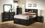 Briana Black Wood Frame Dresser Mirror