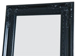 Cecilia Black Wood Floor Mirror