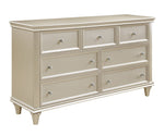 Celandine 7-Drawer Silver Finish Wood Dresser