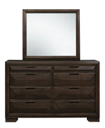 Chesky Warm Espresso Wood Frame Dresser Mirror