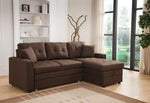 Darwin Brown Sectional with Sleeper