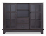 Dubbs Espresso Wood Server with 2 Drawers & 2 Doors