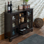 Dubbs Espresso Wood Server with 2 Drawers & 2 Doors