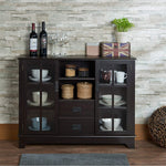 Dubbs Espresso Wood Server with 2 Drawers & 2 Doors