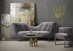 Eva Modern Grey Velvet Sofa