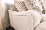 Jaylinn Light Brown Chenille Loveseat