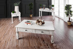 Joliet Antique White Wood Coffee Table