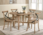 Kendric 2 Rustic Oak Wood Side Chairs