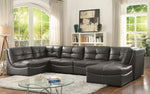 Libbie 6-Pc Leather Gel Modular Seating Set