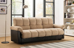 London Beige Fabric Sofa Bed