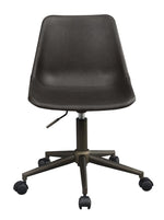 Mahsa Brown Leatherette Adjustable Office Chair