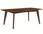 Malone 5-Pc Dark Walnut Wood Dining Table Set