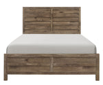 Mandan Weathered Pine Wood Cal King Bed (Oversized)