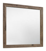 Mandan Weathered Pine Wood Frame Dresser Mirror