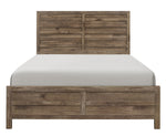 Mandan Weathered Pine Wood Full Bed