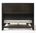 Merveille Espresso Wood King Bed with Storage