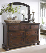 Porter Rustic Brown Wood 7-Drawer Dresser