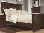 Porter Rustic Brown Wood Queen Panel Bed